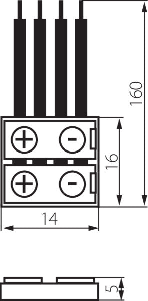 Eledtric  CONNECTOR RGB 10-CP for LED tapes CONNECTOR RGB