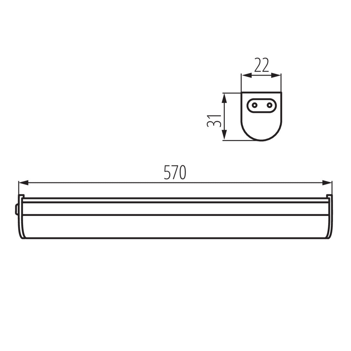 Eledtric - Kanlux LED under cabinet fitting LINUS LED