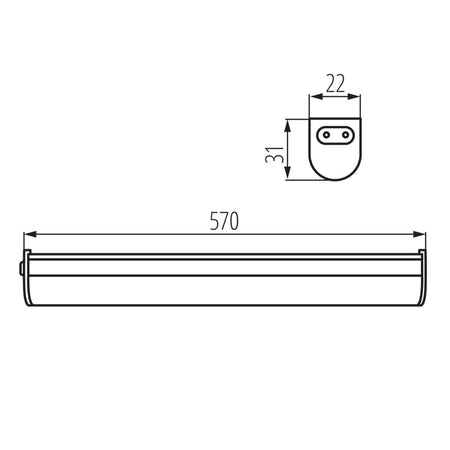 Eledtric - Kanlux LED under cabinet fitting LINUS LED