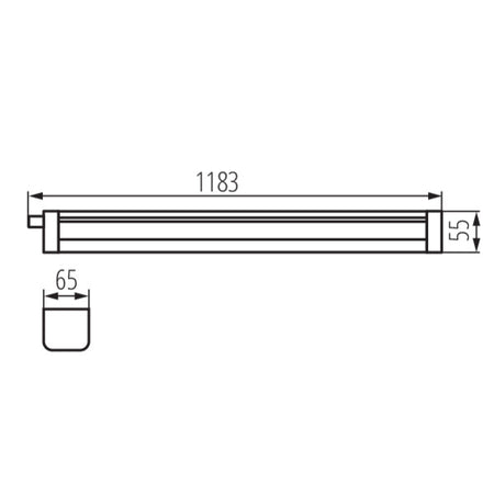 Eledtric - LED dustproof lighting fitting TP STRONG ECO 46W-NW