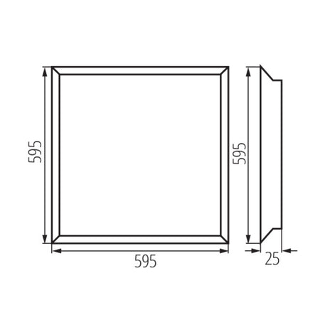 Eledtric - Recessed-mounted LED panel BLINGO LED 