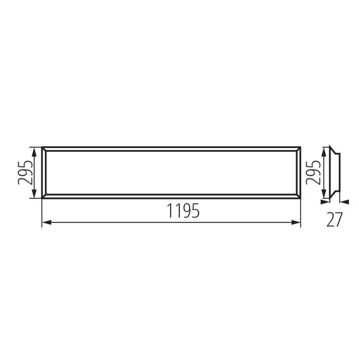 Eledtric - Recessed-mounted LED panel BLINGO LED 