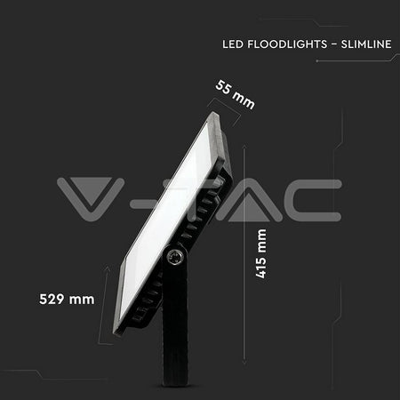 Eledtric - 300W LED Floodlight SMD SAMSUNG Chip Slim Black Body 6400K