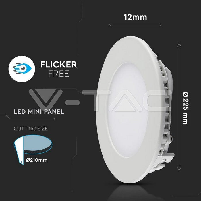 Eledtric - 18W LED Panel Premium Round White