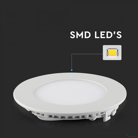 Eledtric - VT-307 3W LED PANEL LIGHT 6400K ROUND