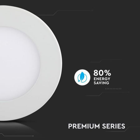 Eledtric - VT-307 3W LED PANEL LIGHT 6400K ROUND