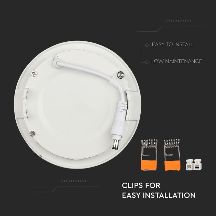 Eledtric - VT-307 3W LED PANEL LIGHT 6400K ROUND