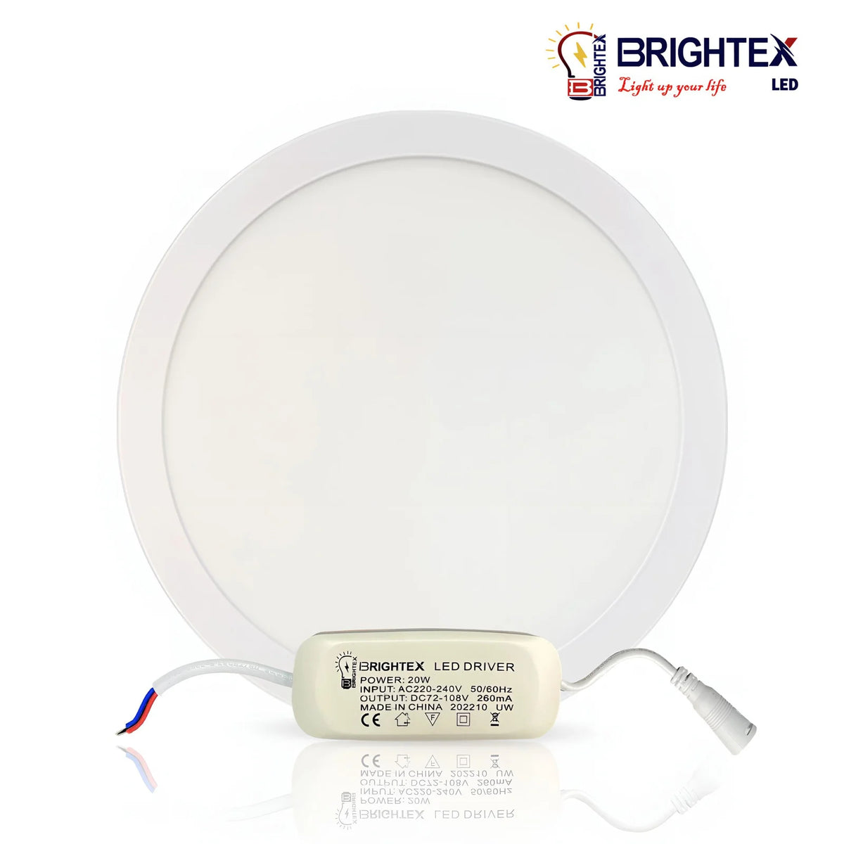 Led Round Panel Light 20w Recessed ,Cool White