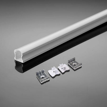 Eledtric - Aluminium Profile Mounting Kit with Diffuser for LED Strip Corner 