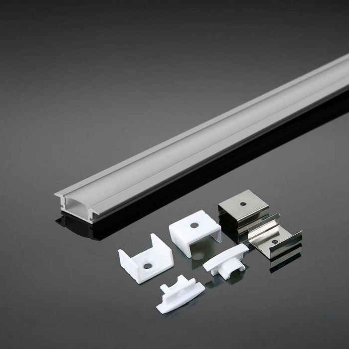 Eledtric - Aluminium Profile Mounting Kit with Diffuser for LED Strip