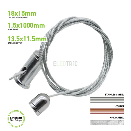swingable self gripper