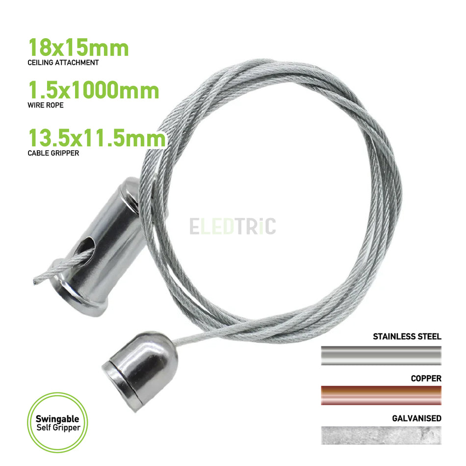 swingable self gripper