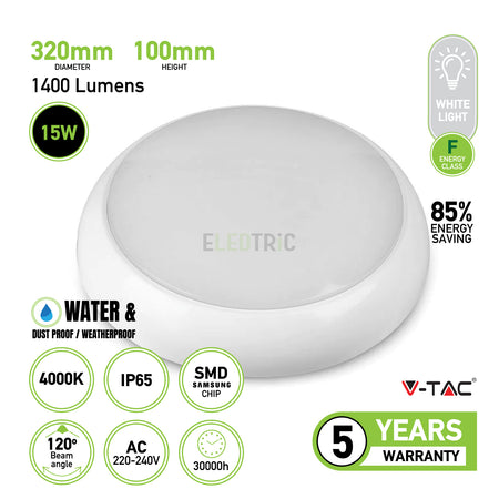 Eledtric - Led Light Bulbs -Full Round Dome Light Samsung Chip