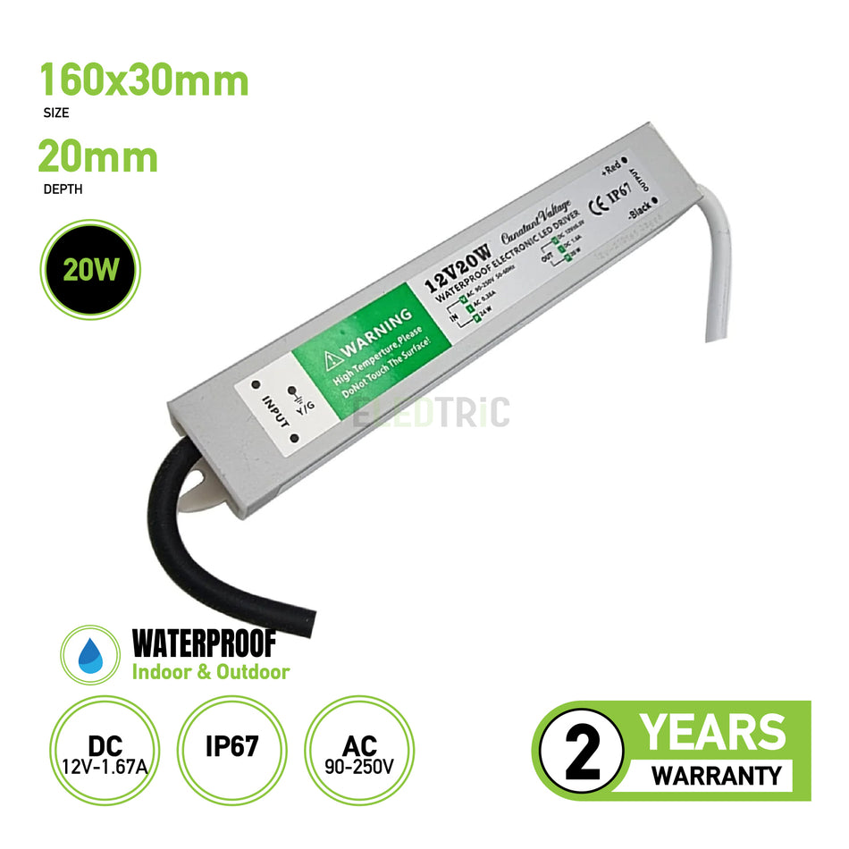 Eledtric - Waterproof IP67 Electronic LED Driver 
