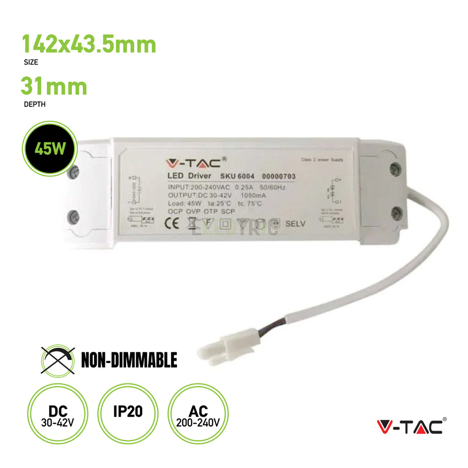 Eledtric - VTAC Non Dimmable 45W LED Driver