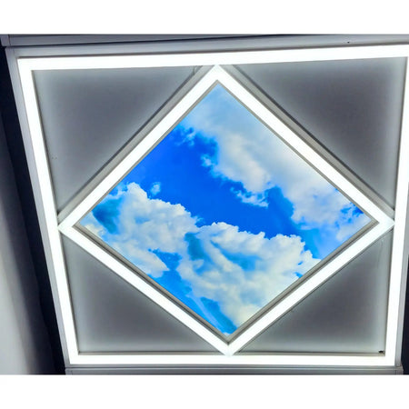 Diamond Shape Sky LED Ceiling Panel Light | 600mm x 600mm | Anti-Yellowing
