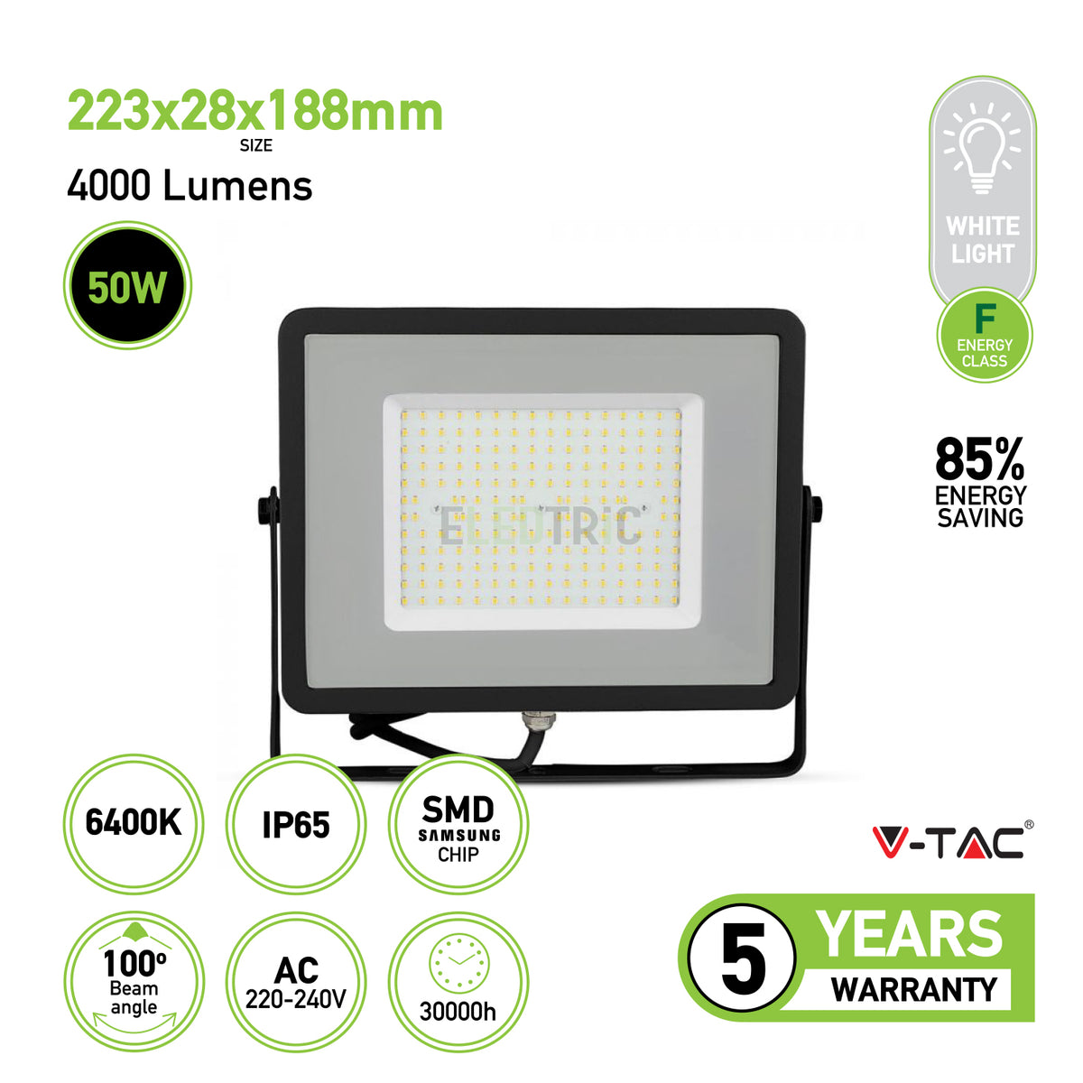 Eledtric - Ceiling Lights - SMD Black Body Floodlight