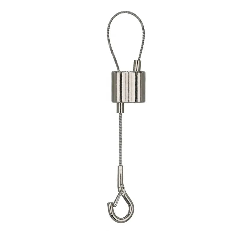 Brass Snap Zinc Alloy Cable Looping Gripper For Light Hanging