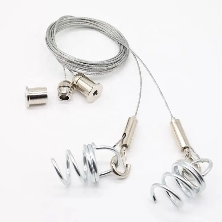 Eledtric - Easy Installation Acoustic Panel Wire Hanging Kit Spiral Corkscrew Anchor