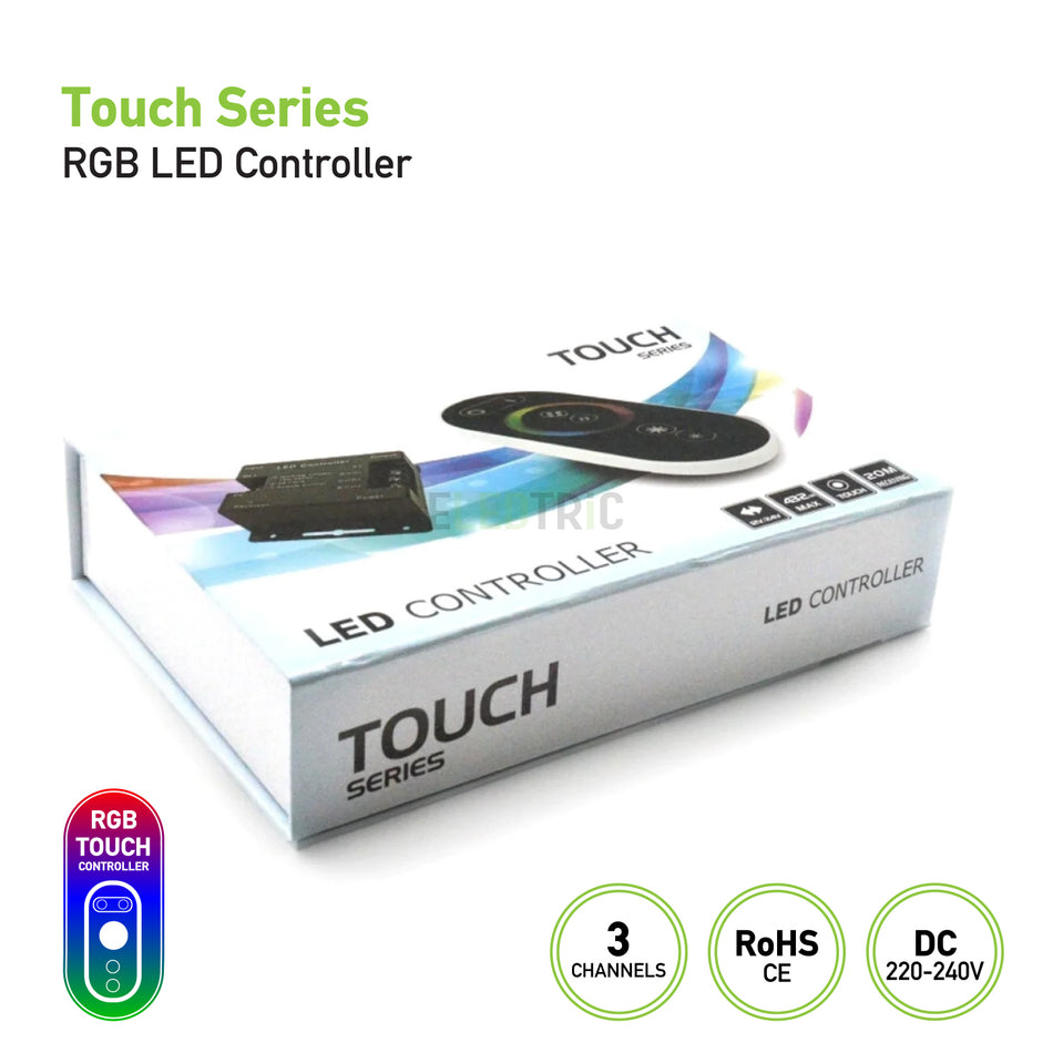 Eledtric - Touch Series RGB LED Controller with RF Remote Control
