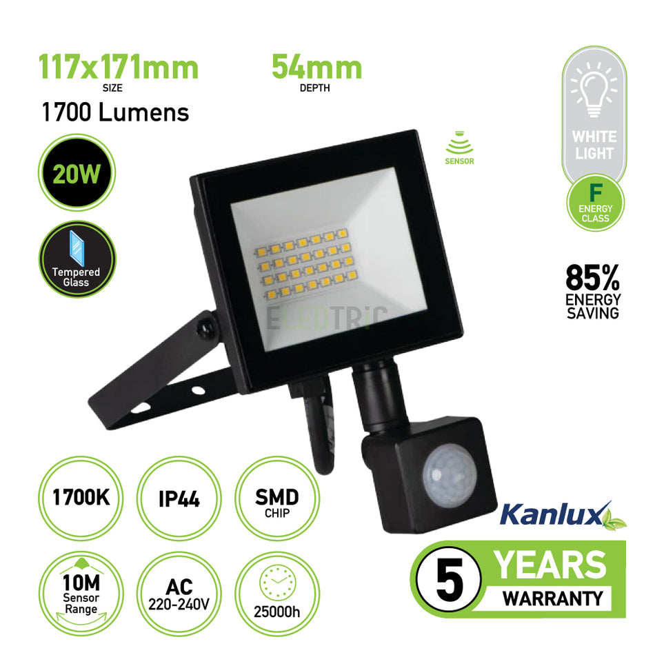 LED floodlight GRUN NV LED-20-B-SE