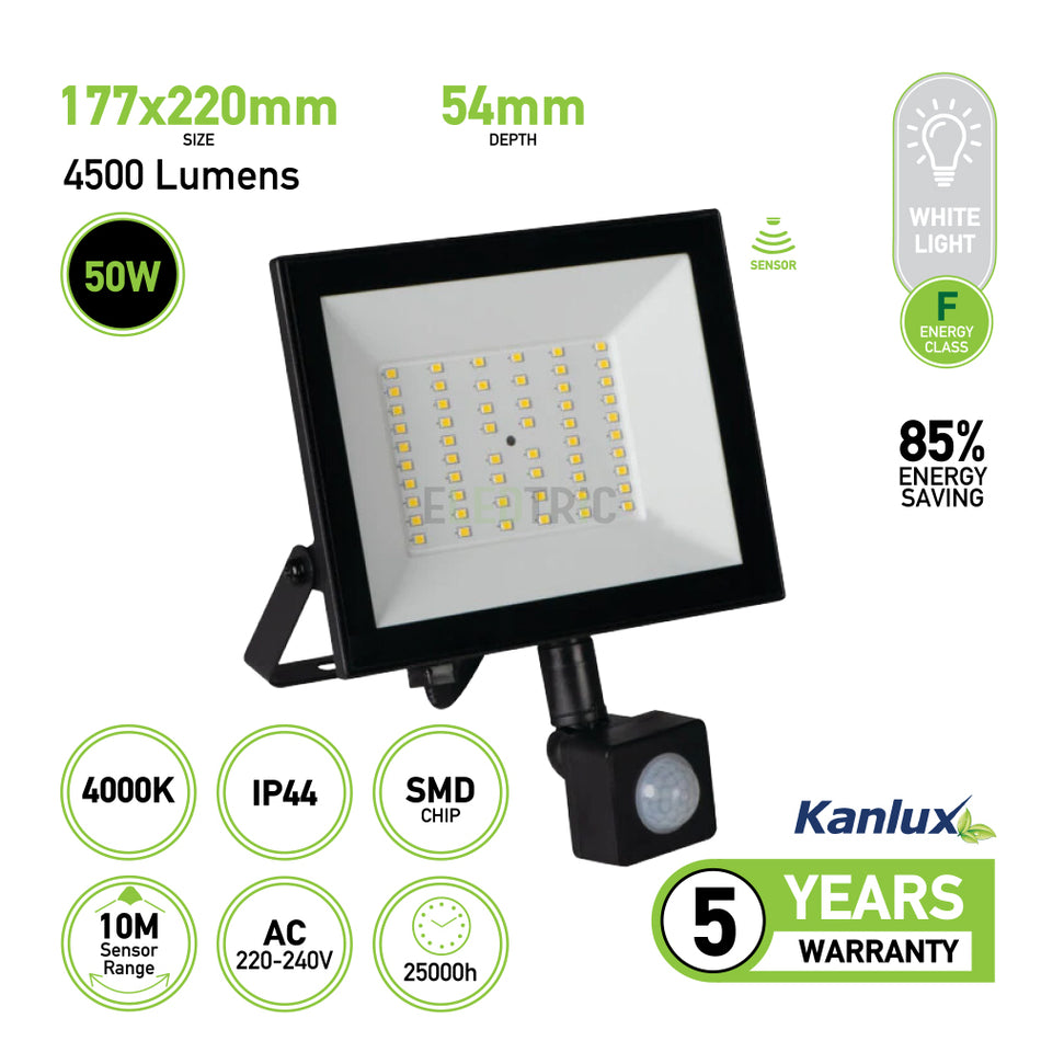 LED floodlight GRUN NV LED-50-B-SE