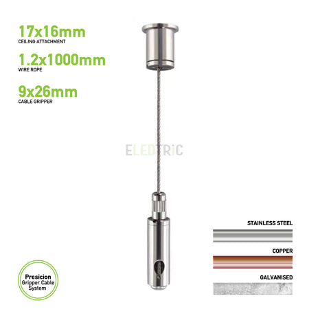 precision gripper hanging cable