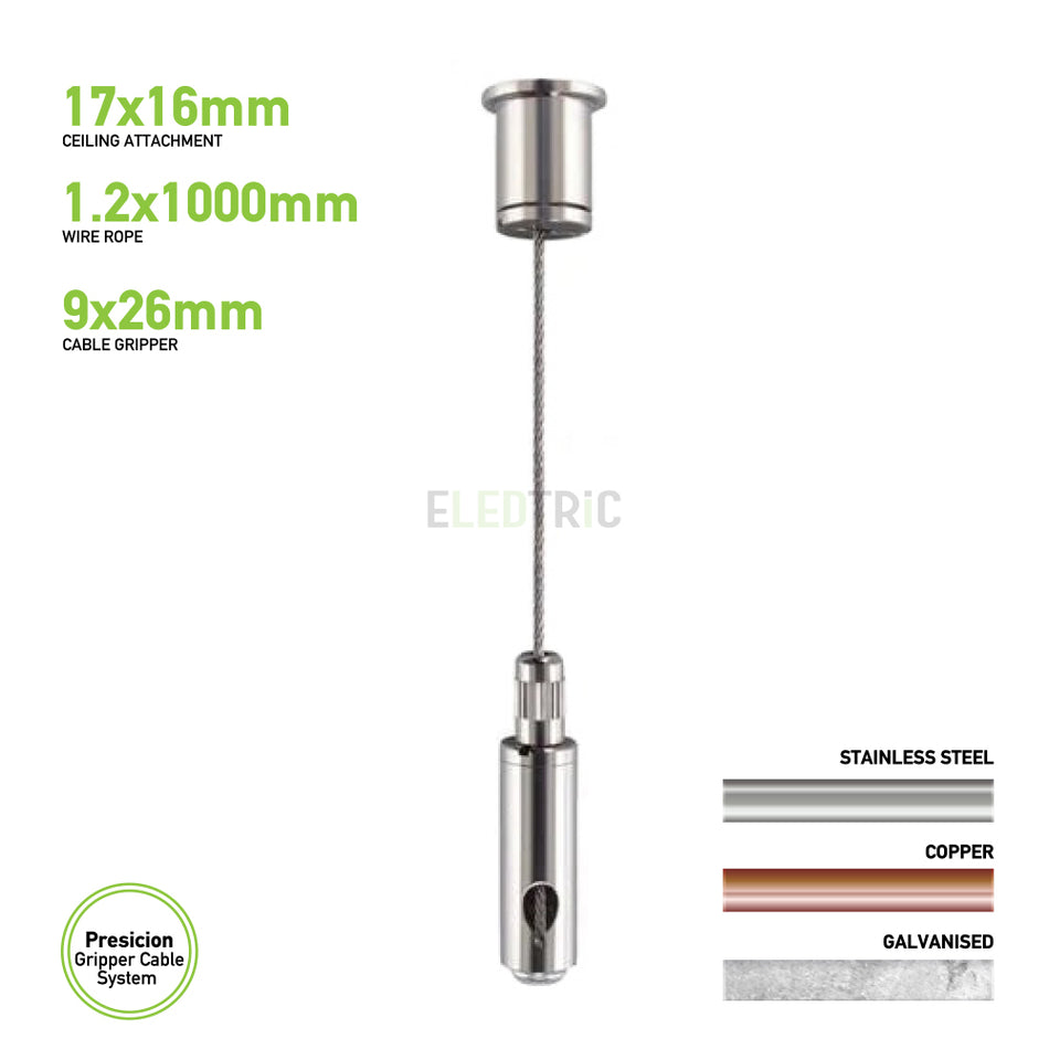 precision gripper hanging cable