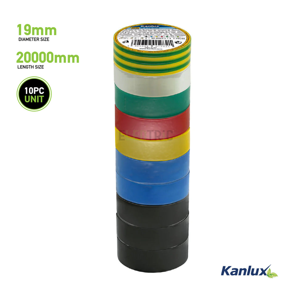 Self-Adhesive Insulation Tape x10 pcs mixed colour