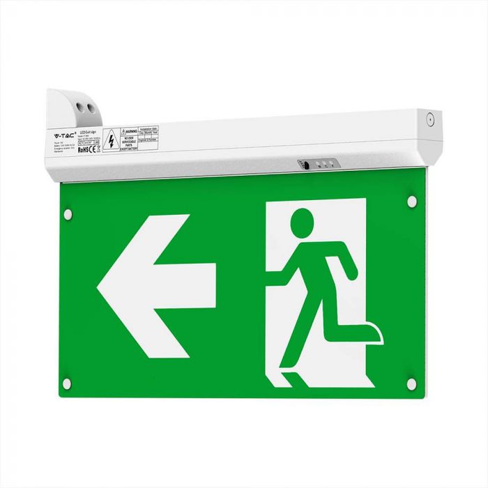 LED Emergency Exit Light with 4 in 1 Installation & Self Test Function