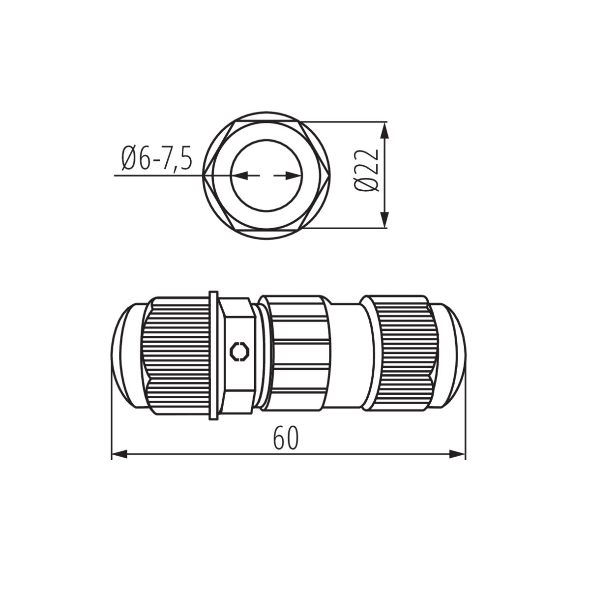 Eledtric - Waterproof Junction Box Cable Connector
