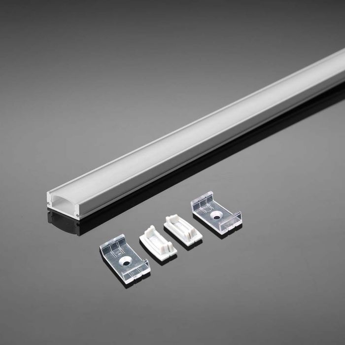 Eledtric - Aluminium Profile Mounting Kit with Diffuser for LED Strip PCB